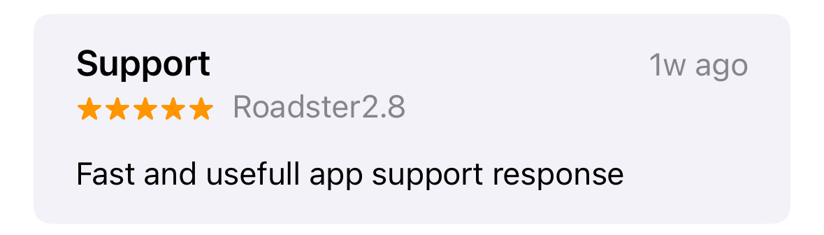 User testimonial from X about Stats for Tesla