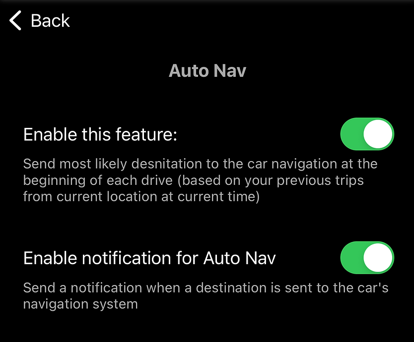 AutoNav map in Stats for Tesla