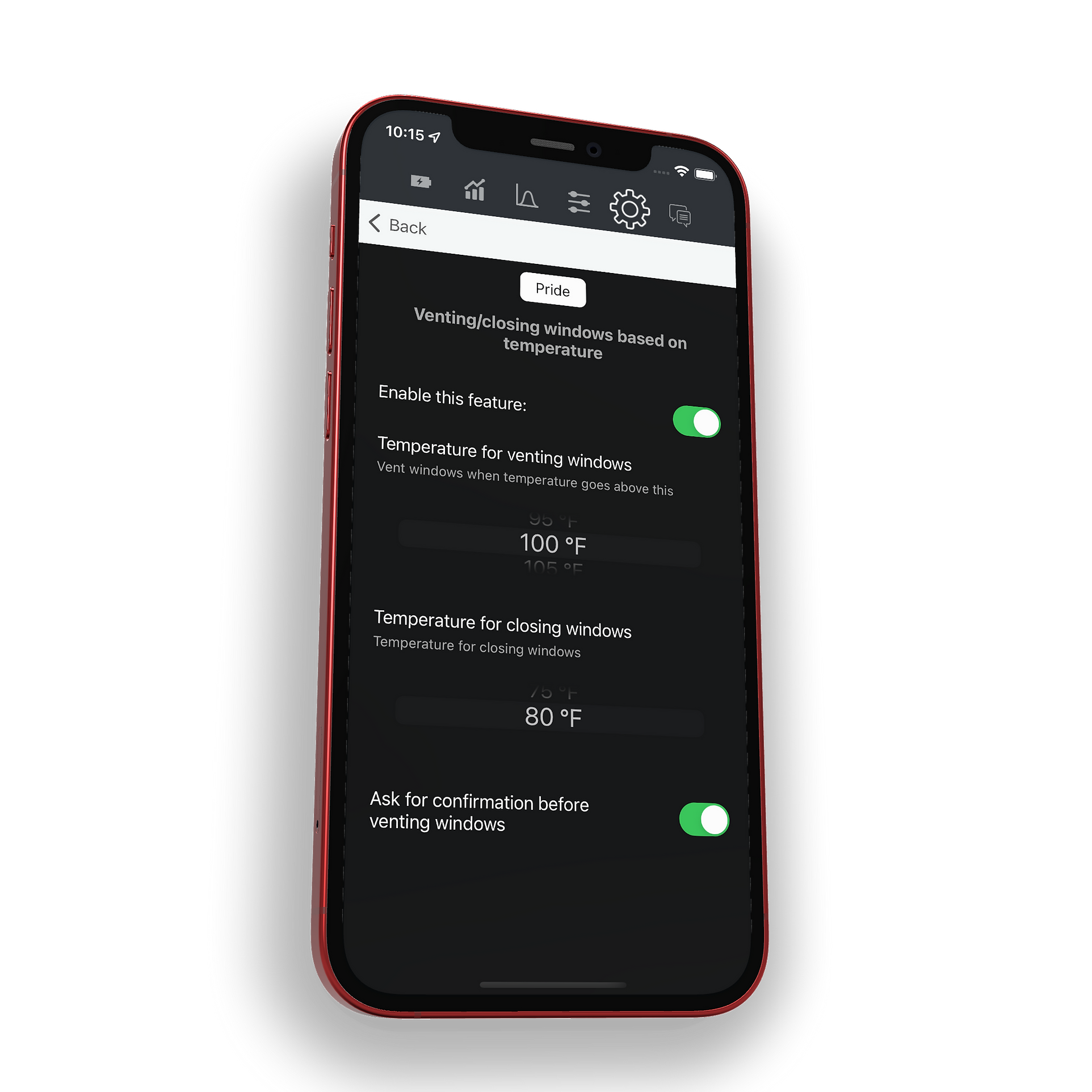 Stats for Tesla Smart Vent feature from version 5.5.20